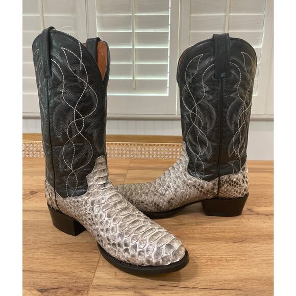 Dan Post Men's Manning Python Leather Boots Size 10 NWOB Exotic Boots Comfort - Picture 10 of 13